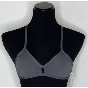 Jolyn Bikini Swim Top Vent Large Gray (Asphault) New‎ with tags